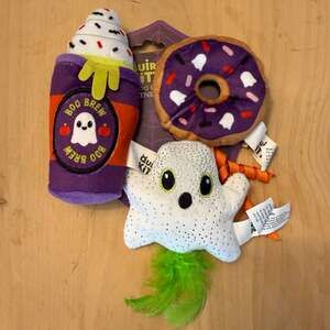 Quirky Kitty Boo Brew Catnip Toy 3-Pack Halloween
